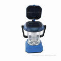 Solar camping lantern, measures 16x16x21.5cm
